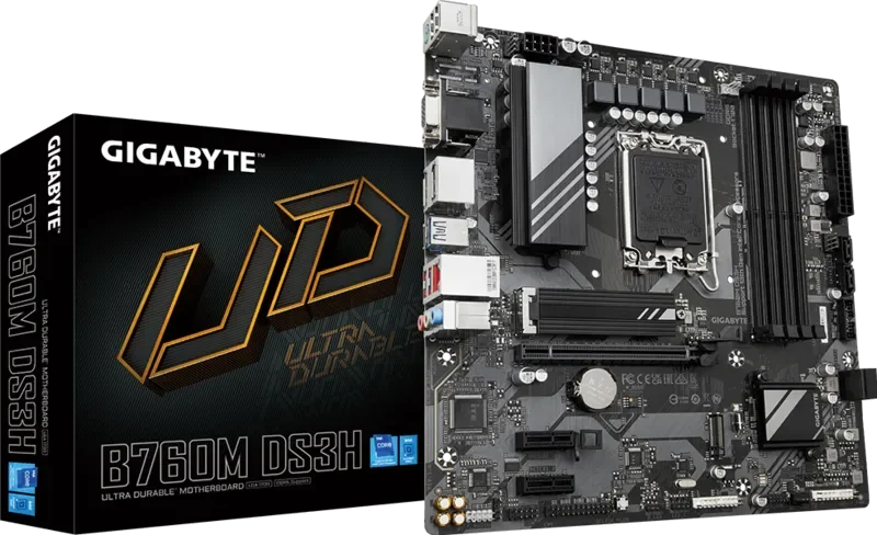 GIGABYTE B760M DS3H DDR5 Mainboard